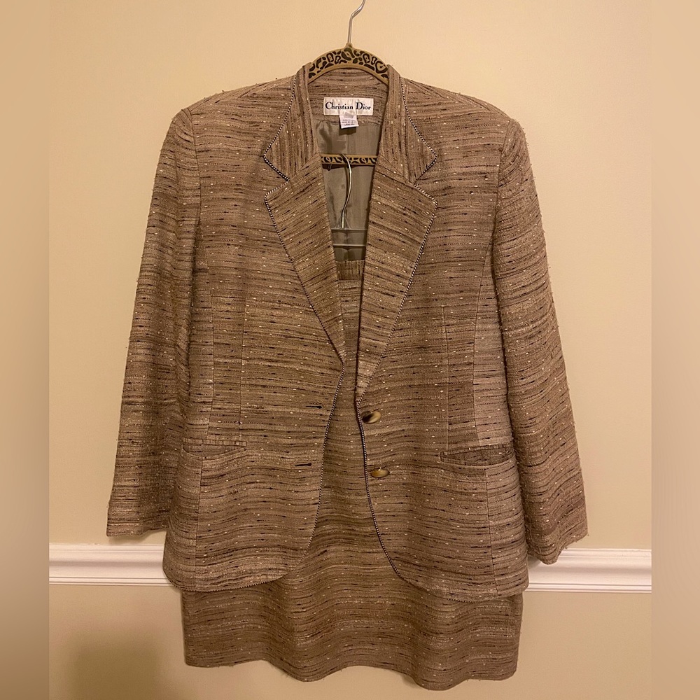 Vintage Christian Dior Skirt Suit